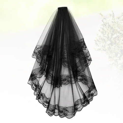 Bridal veils black - bridal,