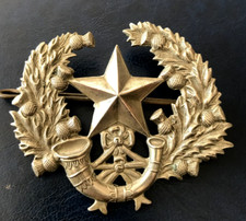 100% Genuine WW1 Cameronians (Scottish Rifles) White Metal Cap Badge BIN £11.99