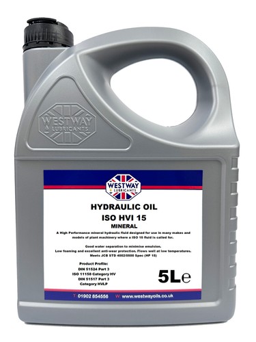 Hydraulic oil iso hvi - 15,