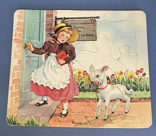 Platt munk vintage puzzle - platt,