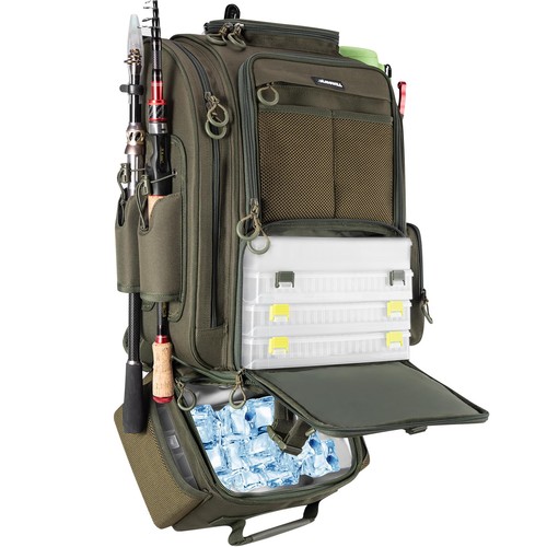 Large fishing backpack with - large,