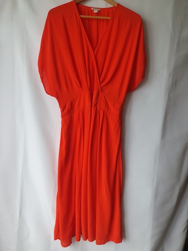 Monsoon red orange wrap - orange,