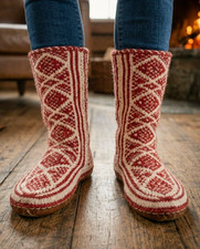 Afghan Slipper Socks -Genuine