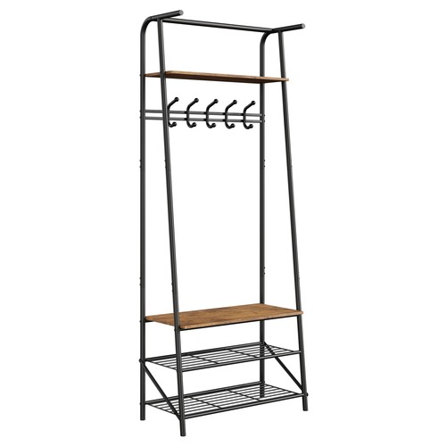 Rustic brown coat rack - coat, with
