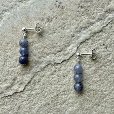 Small tanzanite trio - tanzanite, 925