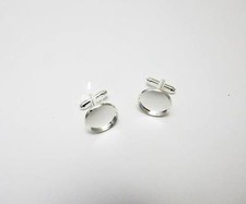 1 pair of cuff link blanks for