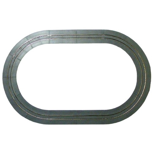 Gauge oval tram track - oval, of