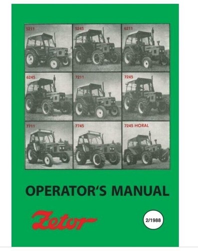 Zetor 5211 7745 operators - zetor, to