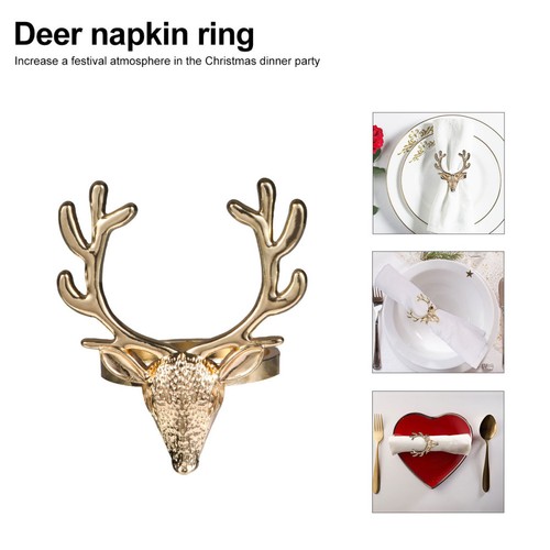 4pcs reusable alloy napkin - 4pcs,