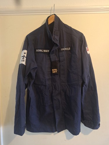 Royal navy badged shirt - royal,