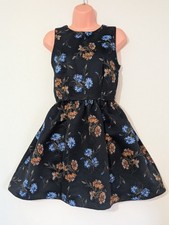 Zara Blue Floral Smocked Dress