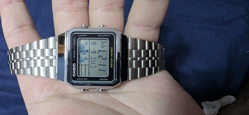 Casio a500wea 32mm stainless - casio,