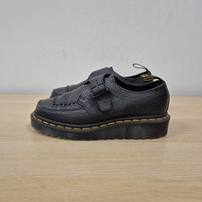 Dr Martens Ramsey Black Leather Creepers Floral Embossed Stud Chunky Shoes Uk 4