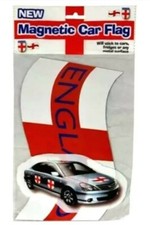 England Magnetic Wave Effect Flag Car Magnet St Georges  Sport Football European