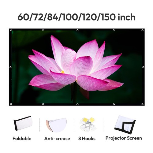 Foldable projector screen - foldable, 16:9
