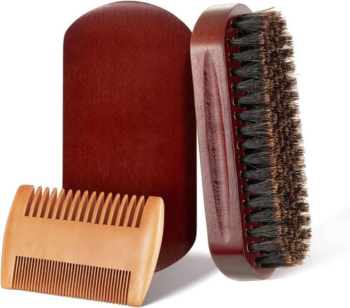Beard brush comb set men - beard,