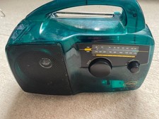 Freeplay Green Transparent Self Powered Energy Wind Up Solar Power AM FM Radio