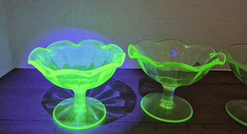 Vintage lot uranium glass - vintage,