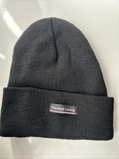 Thermal Lining Black Beanie, (