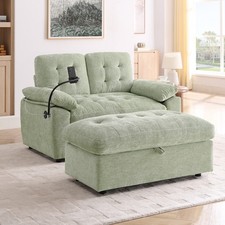 Modern Chenille Loveseat Set