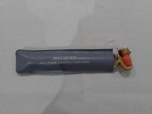 Vintage magnifier reading bar - magnifier,