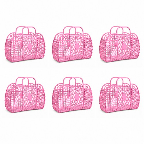 6pcs retro pvc jelly - retro, bag
