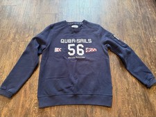 Quba & Co Medium Navy Embroidered X-Series sweatshirt Fleece Lined Unworn New