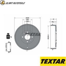 2x BRAKE DRUM 94014000 FOR