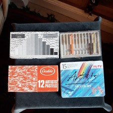 Artists Job Lot of Pastels, Sketching Set, Crayons. Ocaldo, Ashby, Caran D'Ache