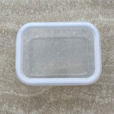 1.7L Lock & Lock Large glass rectangle food container storage box lid