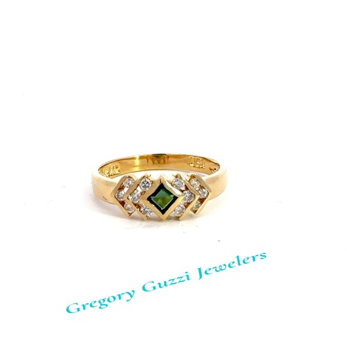 14kt yellow gold green - yellow,