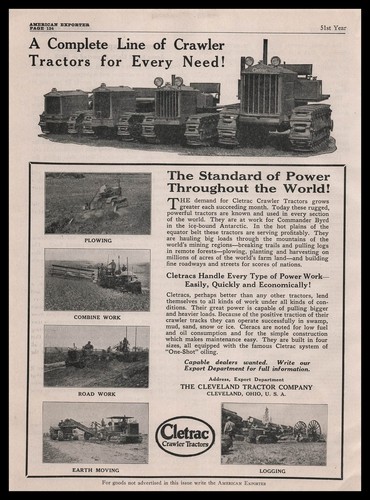 1929 cleveland tractor company - 1929,