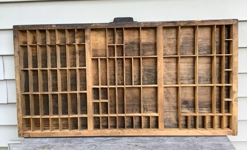 Antique wooden printers - printers, drawer