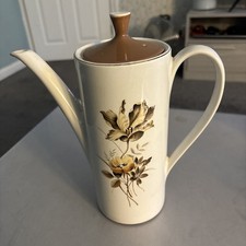 Vintage Myott Floral Coffee Pot 1960s Ironstone