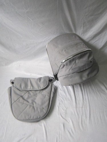 Silver cross hood footmuff - silver,