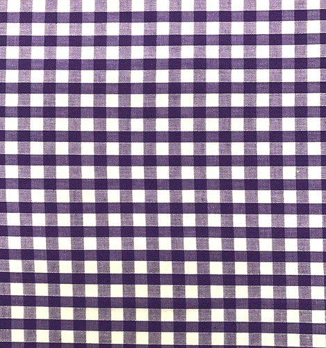 Gingham polycotton fabric - gingham,