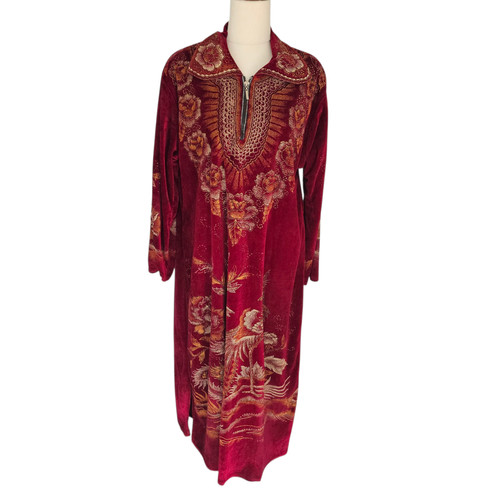 Vintage red velour - vintage, velvet