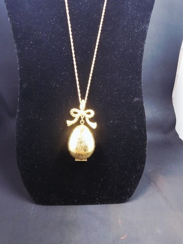 Vtg avon goldtone egg bow - vtg,