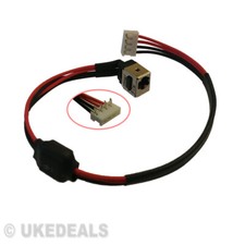 TOSHIBA satellite L450D L500 A500 DC JACK POWER SOCKET Cable CONNECTOR 2.5mm PIN