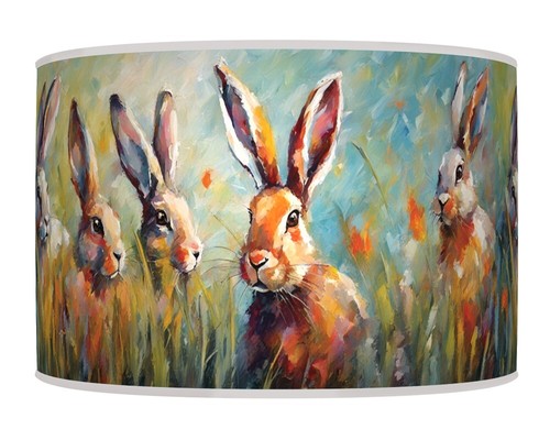Rabbit hare grass lampshade - rabbit,