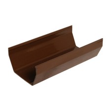 Square Line Gutter Channel Brown 2M Static Caravan Guttering Rainwater System