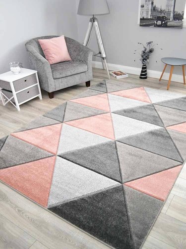 Pink rug soft floor - pink, mat