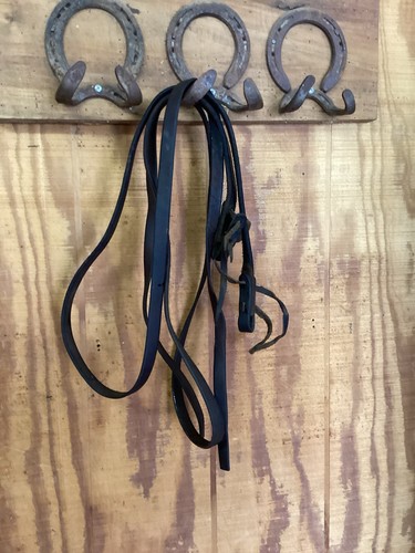Leather split reins - leather,