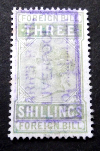 Three shilling foreign - gb-qv-three,