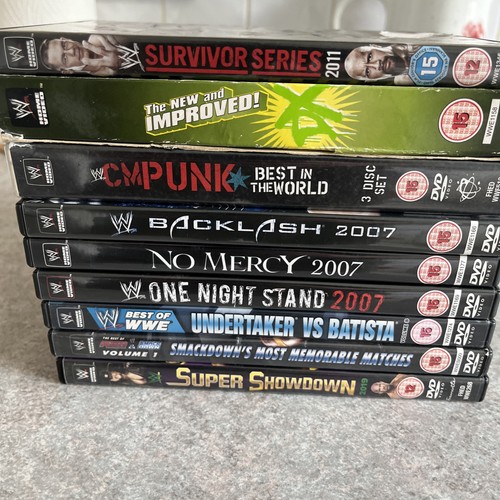 Wwe wwf wrestling dvds - 9,