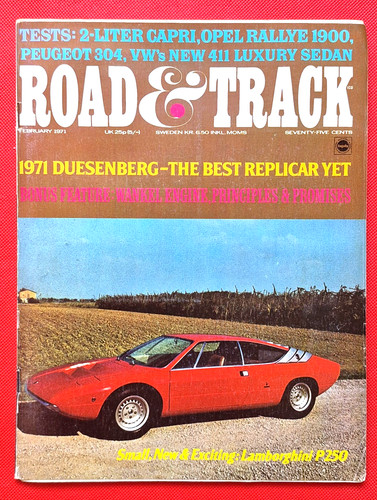 Road track feb 1971 - road,