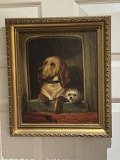 Small Antique Gilt Framed Oil