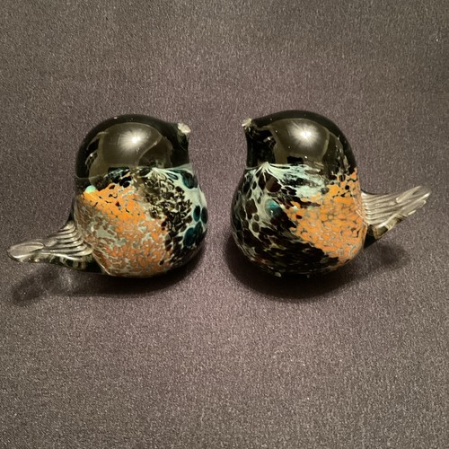 Heavy mdina malta glass - x2,