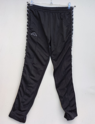Kappa black popper tracksuit - black,