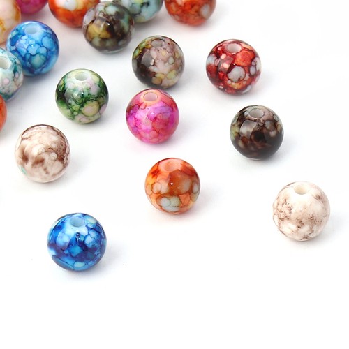 Acrylic marbled ink splatter - acrylic,